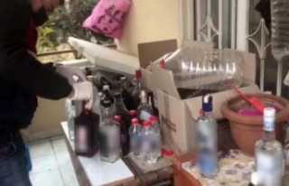 Evde alkol üretimine suçüstü