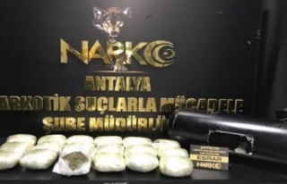 LPG tankına gizlenen 10 kilo 450 gram esrarı, dedektör...