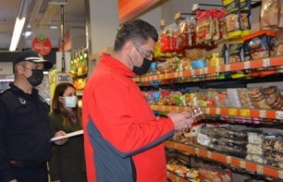 Zincir marketler denetlendi