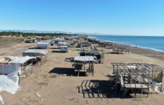 5 yıldızlı otellere komşu çardaklara yıkım...