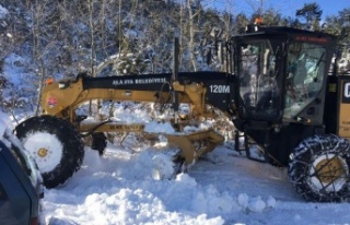 Akseki’de mahsur kalan vatandaşı Alanya Belediyesi...