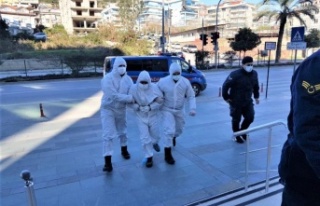 Alanya'da adliyeye işte böyle getirildi