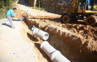 Alanya’da yağmur suyu çalışması