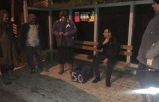 Başkan Göktepe Alanya'da don nöbeti tutan...