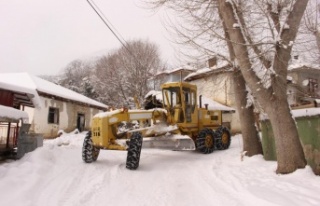 Büyükşehir ekiplerinin karla mücadelesi sürüyor