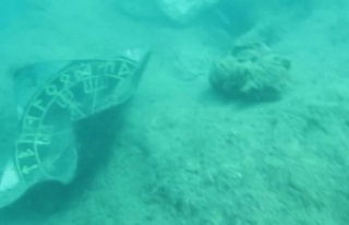 Denize atılmış şişenin içinden çıkan kağıt,...