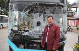 Freni patlayan otobüsün şoförü hayat kurtaran...