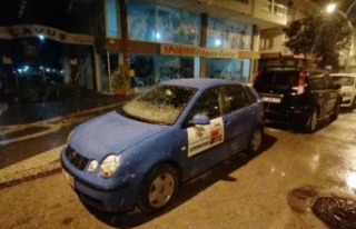 Manavgat şehir merkezine 14 yıl aradan sonra kar...