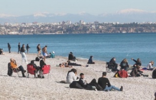 Ocak ayı ortasında deniz keyfi