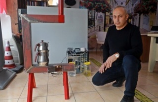 1,5 litre benzinle 3 gün boyunca ısıtan soba yaptı