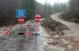 Alanya'da o yol heyelan nedeniyle kapandı