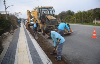 Alanya’da asfalt yenileme çalışmaları