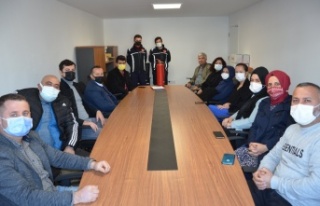 Alanya’da Büyükşehir personeline yangın eğitimi