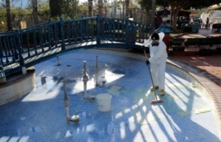 Alanya’da süs havuzları yaz dönemine hazırlanıyor