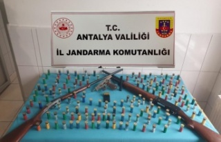 Gündoğmuş’ta susturuculu silah operasyonu