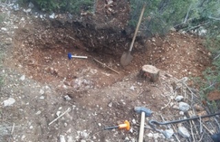 Kaçak kazıya jandarmadan baskın