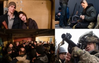 Kiev halkı silahlanıyor