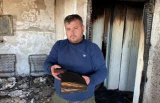 Küle dönen evde Kur'an-ı Kerim sağlam kaldı