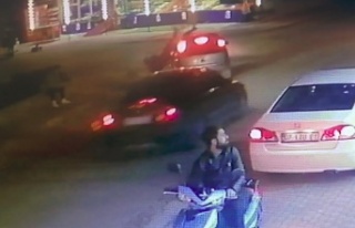 Motosiklete çarpıp kaçan sürücü, evinin balkonunda...