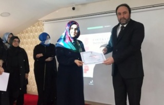 Müftü İlhan, Tashih-i Huruf Kursu’nu tamamlayanlara...