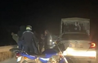 Su kanalına adam atma kavgası