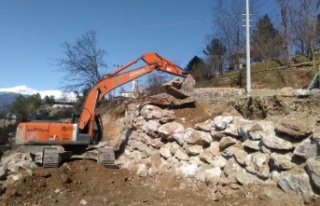 Alanya'nın kırsal yollarında bakım-onarım