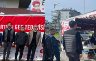 Başkan Toklu’da Ela bebek çadırında