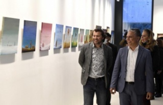 Çoban ressam, çevre kirliliğini resimleriyle anlattı