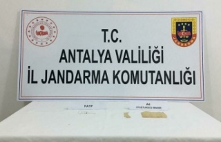 Durdurulan araçtan uyuşturucu çıktı