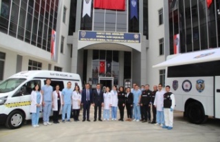 Antalya'da mobil kriminal polis laboratuvarı...