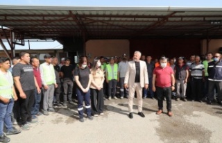Başkan Sözen, çalışanlarıyla bayramlaştı