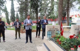 Başkan Toklu, şehitlerimiz için düzenlenen programa...