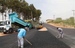 Deliktaş- Akdam yolu sıcak asfaltla buluştu