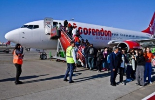 İlk defa uçak yolculuğu yapan çocuklar, Çanakkale...