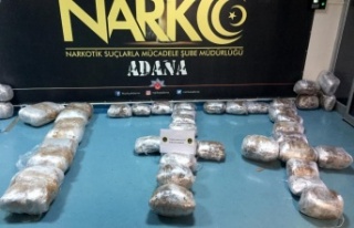 Kahve aromalı 79 kilo 400 gram esrar