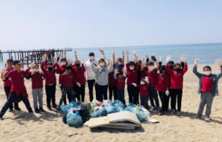 Konaklı sahilleri temizlendi