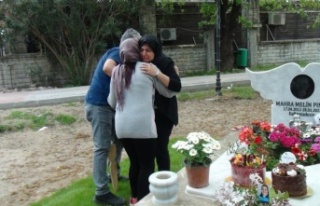 Mezar taşı üzerinde en acı doğum günü