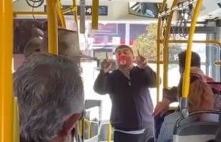 Yolcuyla tartışan şoförün sitemi diğer yolcuları...