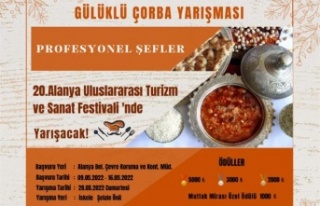 Alanya Belediyesi gülüklü çorba yarışması düzenleyecek