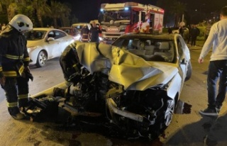 Alanya'da direksiyon başında bayılan sürücü...