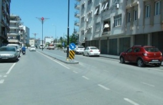 Aydınlatma direğine ve trafik levhasına çarpan...