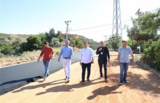 Başkan Yücel asfalt çalışmalarını inceledi