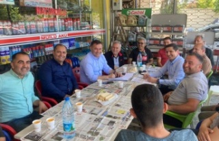 Başkan Yücel, Konaklı sanayisinde esnafla bir araya...