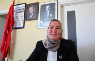 Görev başında vefat eden eşinin yerine seçildiği...