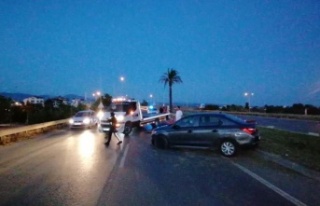 Otomobil, takla atıp palmiyeye çarptı: 1 ölü