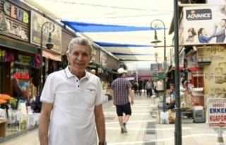 Sinan Mahallesi çarşısı gölgelikle kaplandı