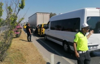 Zincirleme kazada İngiliz turist yaralandı