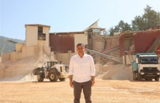 Alanya Belediyesi Maden Kalker Ocağı'nda üretim...