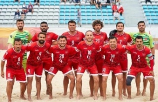 Alanya Belediyespor plajda çeyrek finalde