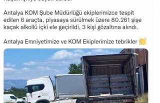 Bakan Soylu duyurdu: "Antalya’da kaçak içkiye...